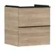 Hansgrohe-HG-Xelu-Q-Waschtischunterschrank-Eiche-Natur-580-475-mit-2-Schubkaesten-fuer-Waschtisch-Mattschwarz-54025670 gallery number 1